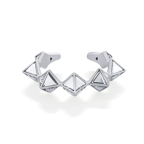 Buy Silver Pyramid Mirror Wristwear Online