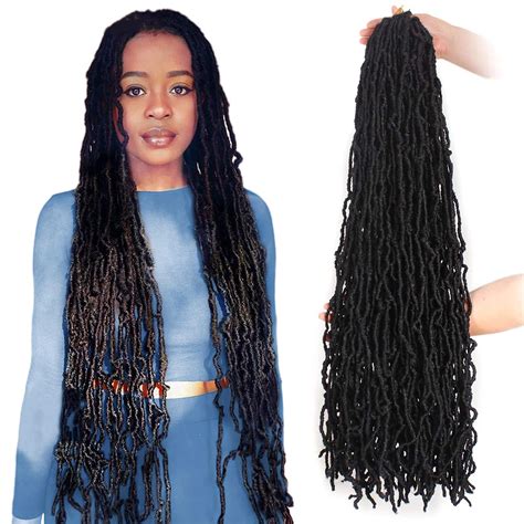Buy Faux Locs Crochet Hair 36 Inch Soft Locs Pre-Looped Crochet Braids ...