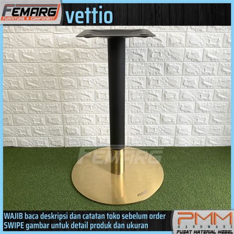 Jual kaki meja cafe FEMARG VETTIO series hotel restaurant meeting ss ...