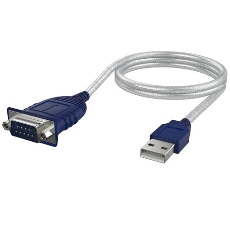 SABRENT USB 2.0 to Serial (9-Pin) DB-9 RS-232 Converter Cable, Prolific ...