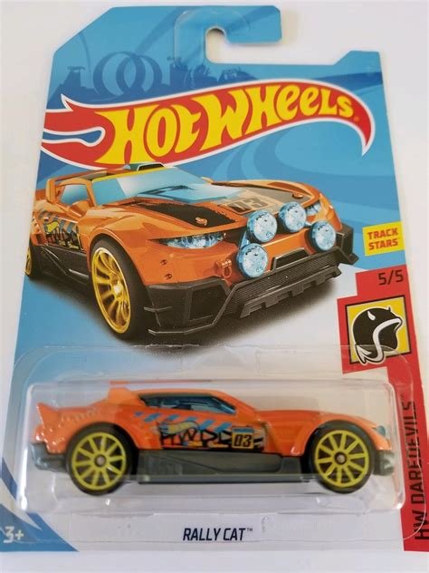 2018 Hot Wheels Hw Daredevils 5/5 - Rally Cat (Orange) : Amazon.in ...