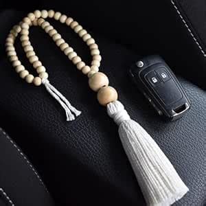 Buy RDK Car Hanging Accessories Plaque | Antique Sandalwood Beads ...