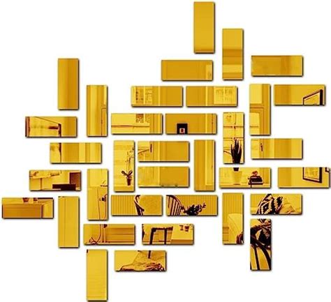 Buy Atulya Arts Offering- 100 Pieces (3 cm Each) Square Mirrors Golden ...