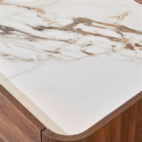 Buy Hadley Ceramic Top Coffee Table - Walnut from Home Centre at just ...