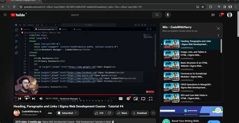 Image result for Code with Harry Web Development Tutorials 16