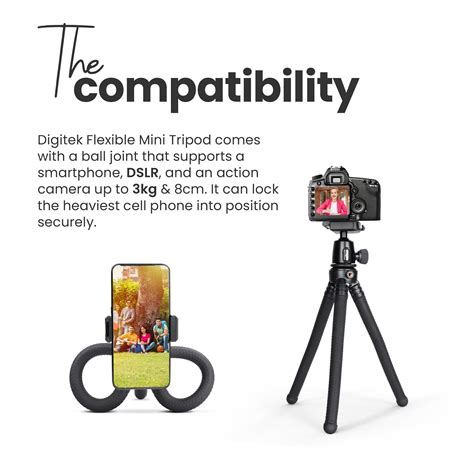 Buy Digitek Mini Tripod for Action Camera & Mobile Online