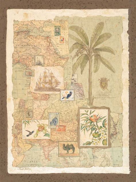 Framed Wall Art Painting Titled: Exotic Shores II, by Gladding, Pamela ...