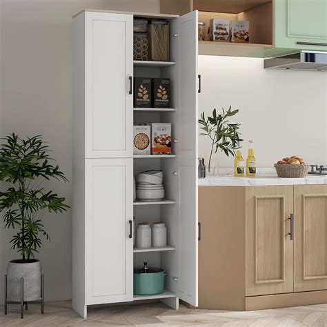 HOMCOM Kitchen Pantry, 72 Tall Storage Cabinet with India | Ubuy