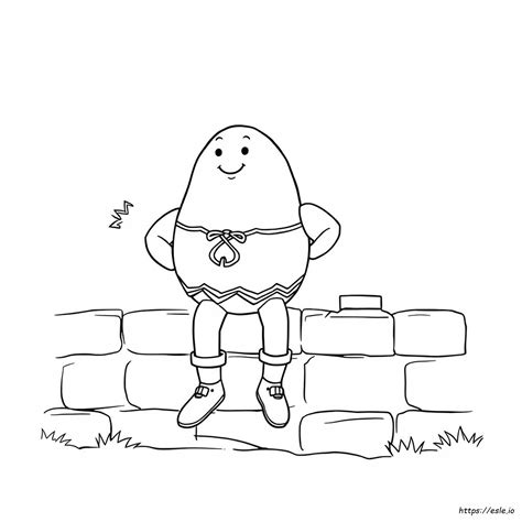 Humpty Dumpty Para Colorir