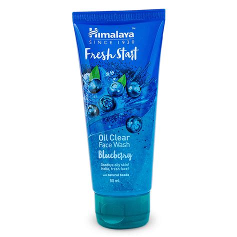Fresh Start Oil Clear Face Wash - Blueberry 50ml – Himalaya Wellness ...
