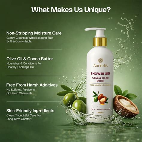 Aurrelis Bold Ritual Trio – Olive Shower Gel, Rice Water Toner & Bold ...