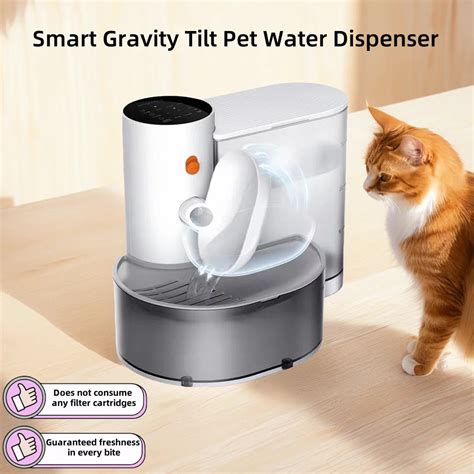 Automatic cat water dispenser, Smart Gravity Tilt Pet Drinker – Karrello