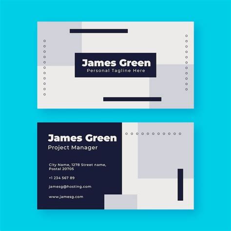 Minimalist Business Card Template 的图像结果