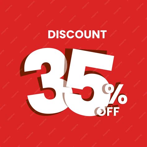 Premium Vector | Discount Label with 35 percent off