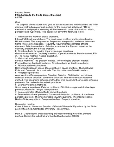 Introduction To Finite Element Methods Carlos A Felippa 的图像结果