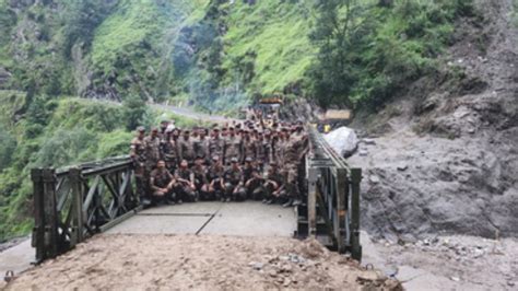 Army, BRO Restore Connectivity In Landslide-Hit Uttarkashi With New ...