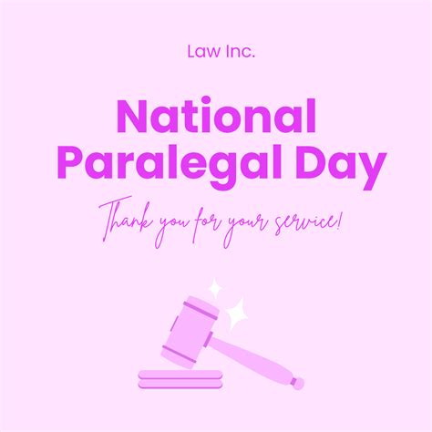 Free National Paralegal Day Instagram Post Template to Edit Online