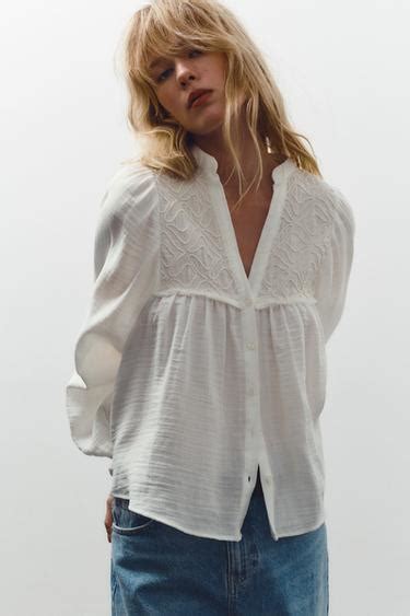 Embroidered Tops Woman | ZARA India