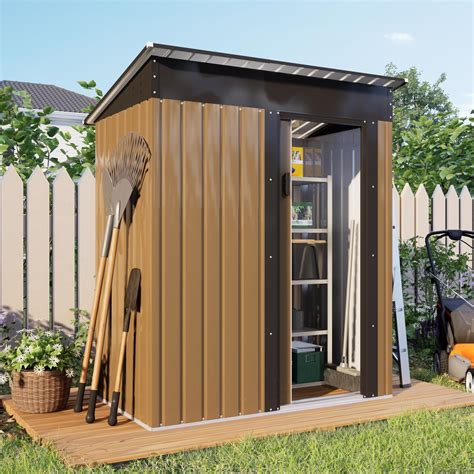 5 X 3 Ft Outdoor Storage Shed Tool Shed Sloping | Desertcart INDIA