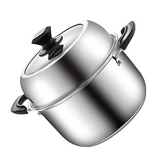 UPKOCH Stainless Steel Steam Pot Multifunction Food Steamer Stockpot ...