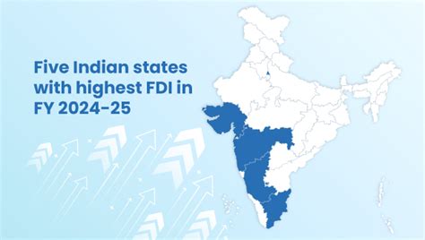 Home ARTICLES & BLOGS Five Indian states with highest FDI in FY 2024-25