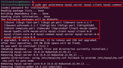 Image result for Ubuntu Uninstall MySQL