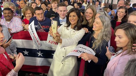 Nikki Haley speaks at a rally in�Aiken, South Carolina, on February 5, 2024.
