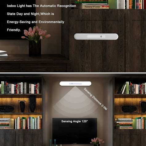 Buy IODOO LED Closet Light Motion Sensored with Magnet, 18 inch 3000mAh ...