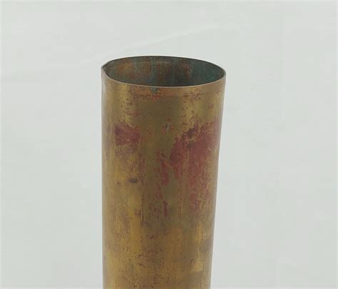 Large 75mm Artillery Shell Case - Sally Antiques