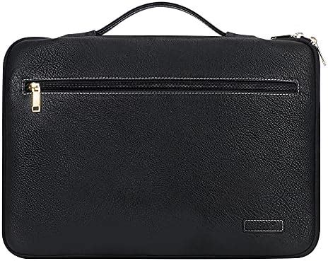 FYY 12-13.5" Leather Laptop Sleeve Case Cover Bag for MacBook Pro ...