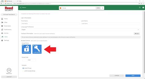 Image result for Alarm.com User App Adding User Codes