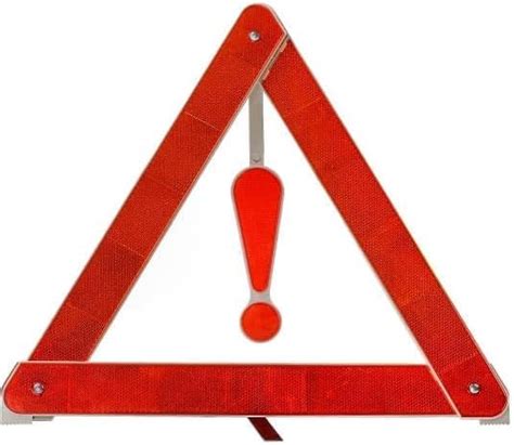 Sakar Warning Triangle Reflector, Foldable Reflective Roadside Safety ...