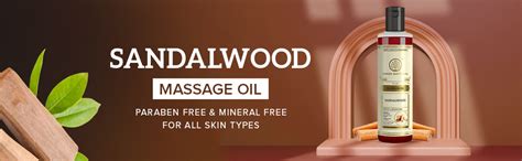 Khadi Natural Sandalwood Massage Oil | Stress Relieving, Aromatherapy ...