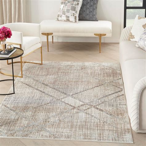 Amazon.com: Nourison Home Sparkle Grey 3'11" x 5'11" Area Rug - Easy ...