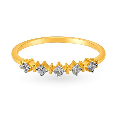 Subtle Five Stone Diamond Finger Ring