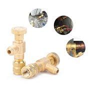 Buy Tomshine R410A Refrigerant Charging Valve 1/4 Inches - 5/16 Inches ...