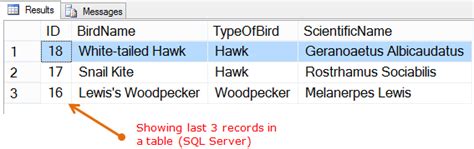 SQL query to get last 3 rows (records) in a Table in SQL Server