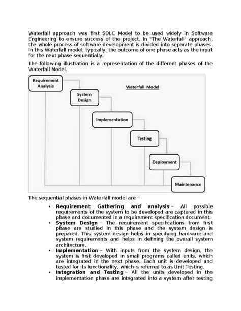 Software Engineering - Waterfall approach was first SDLC Model to be ...