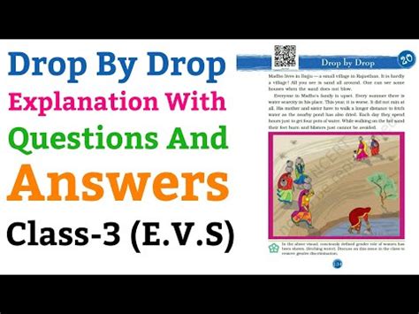 Drop By Drop, Explanation With Questions and Answers Video Lecture ...