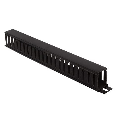 BOXNUBE 1U 22 Slot Rack Mount Horizontal Cable Manager Duct Raceway ...