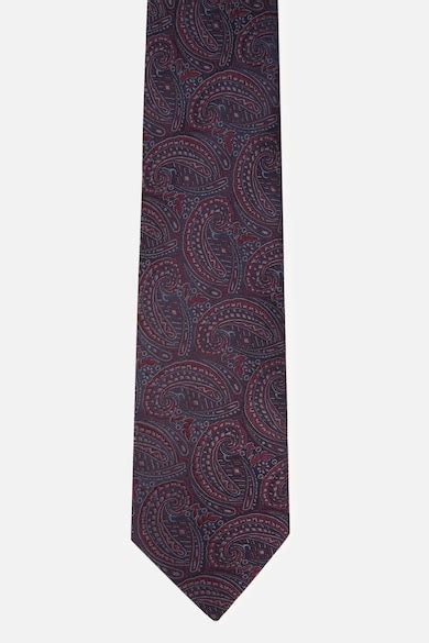 Buy Men Navy Embroidered Tie Online - 39619513 | Louis Philippe
