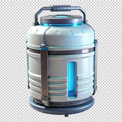 Premium PSD | Sci fi water clean container on transparent background