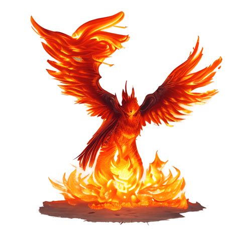 Phoenix on Fire Graphic · Creative Fabrica