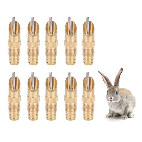 10Pcs Automatic Rabbit Nipple Drinker Waterer Nipple Automatic Poultry ...