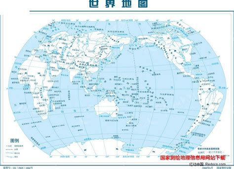 世界地图中文版16开EPS素材免费下载_红动中国
