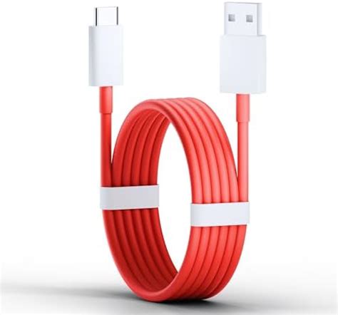 OnePlus USB-A to Type-C Cable 10A 1.5M DL129 Red IN : Amazon.in ...