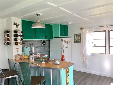 50 year old updated mobile home kitchen Remodeling mobile homes