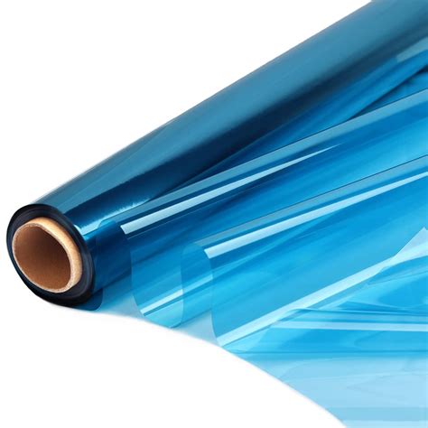 Amazon.com: CMFYHM Blue Cellophane Wrap Roll,Colorful Cello 34 In Wide ...