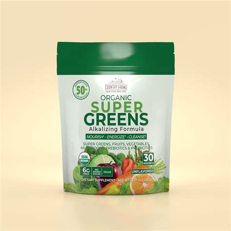 Super Greens Powder - 30 Servings - Unflavored – Country Farms