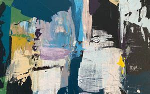 Wallpaper paint, canvas, strokes, multicolored, art hd, picture, image